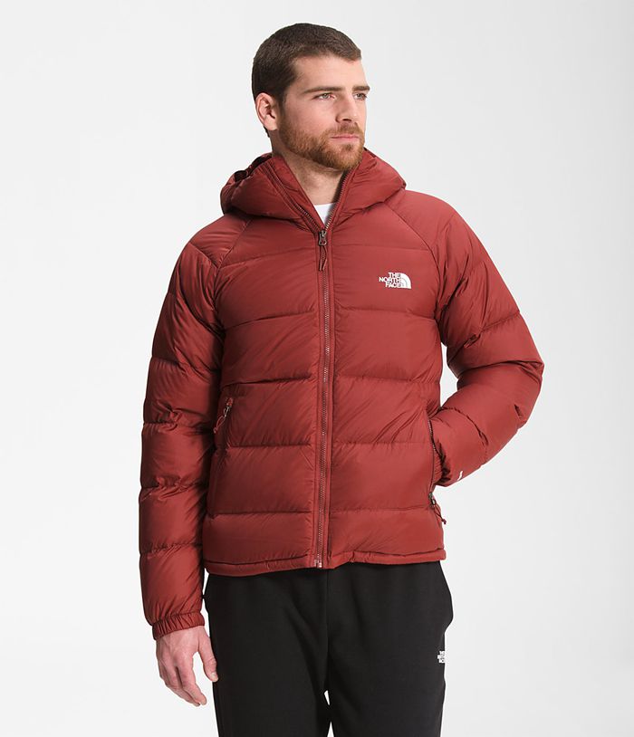 The North Face Puffer Jacket Hydrenalite Down Hoodie Dark Red - Mens - Thailand DPFXA-2691